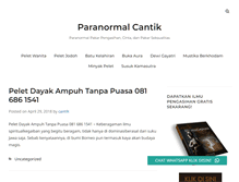 Tablet Screenshot of paranormalcantik.com